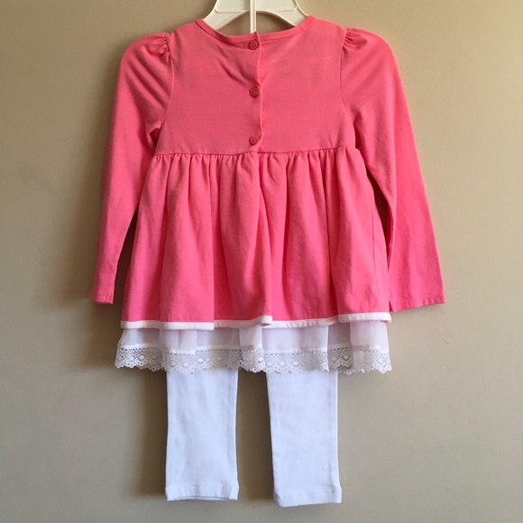 Kids Headquarters 2 Pc. top& leggings set, Little Girl size 5. - Picture 2 of 10